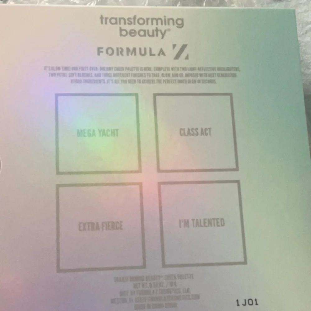 NEW Formula Z Transforming Beauty Face Palette - Warm Neutral Shades